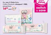 Clicks Baby Cotton Products-Each