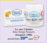 Zinplex Baby Range Products-Each