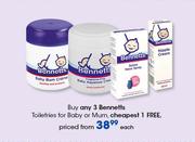 Bennetts Toiletries For Baby Or Mum-Each