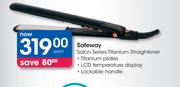 Safeway Salon Series Titanium Straightener-Each