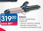 BaByliss 32mm Curling Tongs C332E/F57-Each