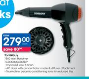 Toni & Guy 1800 Watt Hairdryer TGDR5366/5355DR-Each