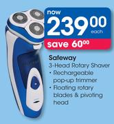 Safeway 3 Head Rotary Shaver-Each