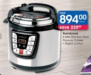Kambrook 6Ltr Stainless Steel Pressure Cooker-Each