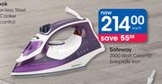 Safeway 2000 Watt Ceramic Soleplate Iron-Each