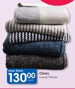 Clicks Luxury Throws-Each