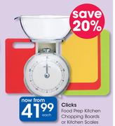 Clicks Food Prep Kitchen Chopping Boards Or Kitchen Scales-Each