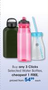 Clicks Selected Water Bottles-Each