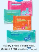 Clicks Wipes-Per Pack