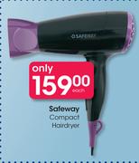 Safeway Compact Hairdryer-Each