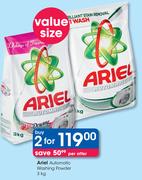Ariel Automatic Washing Powder-2x3kg Per Offer