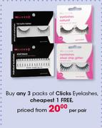 Clicks Eyelashes-Per Pair