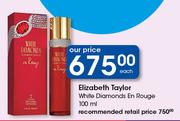 Elizabeth Taylor White Diamonds En Rouge-100ml Each