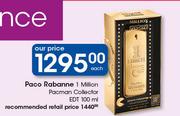 Paco Rabance 1 Million Pacman Collector EDT-100ml Each