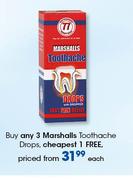 Marshalls Toothache Drops-Each