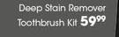 White Glo Deep Stain Remover Toothbrush Kit