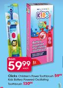 Clicks Children's Power Toothbrush-Each