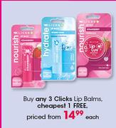 Clicks Lip Balms-Each