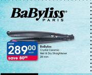 BaByliss Crystal Ceramic Wet & Dry Straightener 28mm-Each