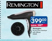 Remington Pro Air Turbo Hairdryer With Diffuser D5220-Each