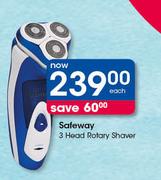 Safeway 3 Head Rotary Shaver-Each
