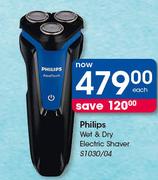 Philips Wet & Dry Electric Shaver S1030/04-Each