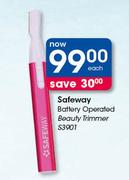 Safeway Battery Operated Beauty Trimmer S3901-Each