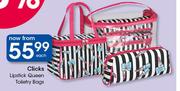Clicks Lipsticks Queen Toiletry Bags-Each