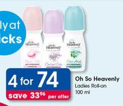 Oh So Heavenly Ladies Roll On-4 x 100ml