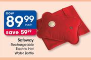 Safeway Rechargeable Electric Hot Water Bottle-Each