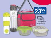 Clicks Smartlife Lunch Bags, Containers Or Water Bottles-Each
