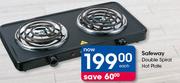 Safeway Double Spiral Hot Plate-Each
