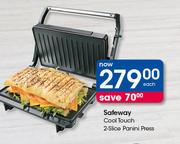 Safeway Cool Touch 2 Slice Panini Press-Each