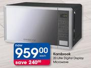Kambrook 20 Litre Digital Display Microwave-Each