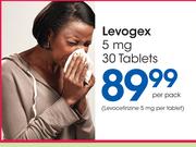 Levogex 5 mg 30 Tablets-Per Pack