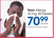 Texa Allergy 10 mg 30 Tablets-Per Pack