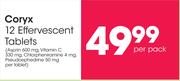 Coryx 12 Effervescent Tablets-Per Pack