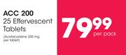 ACC 200 25 Effervescent Tablets-Per Pack