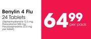 Benylin 4 Flu 24 Tablets-Per Pack