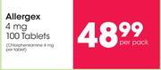 Allergex 4 mg 100 Tablets-Per Pack