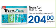 TransAct 10 Patches-Per Pack