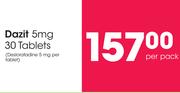 Dazit 5 mg 30 Tablets-Per Pack