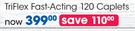 GNC TriFlex Fast Acting 120 Caplets-Per Pack