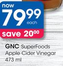 GNC Super Foods Apple Cider Vinegar-473ml Each