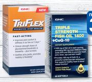 GNC Triple Strength Fish Oil 1400 + CoQ-10 60 Softgels-Per Pack