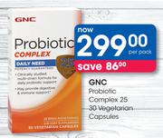 GNC Probiotic Complex 25 30 Vegetarian Capsules-Per Pack