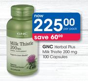GNC Herbal Plus Milk Thistle 200 mg 100 Capsules-Per Pack