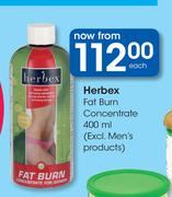 Herbex Fat Burn Concentrate-400ml Each