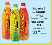  Lucozade Energy Drinks-1Ltr Each