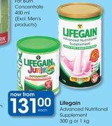 Lifegain Advanced Nutritional Supplement-300g Or 1Kg Each